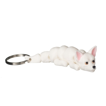 Chihuahua biała - brelok do kluczy